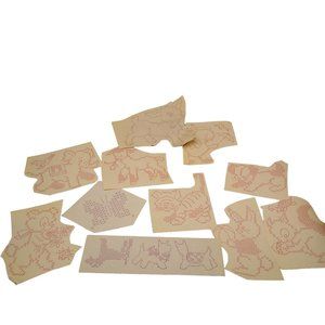 Vintage Cross Stitch Transfer Patterns, MCM Workbasket Iron On Transfers, 1960s